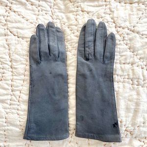 REAL Vintage Gray Leather Gloves